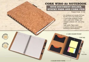 A5 cork wiro notebook india
