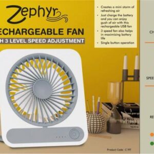 portable desk rechargeable fan
