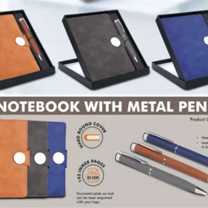 corporate notebook with metal pen india